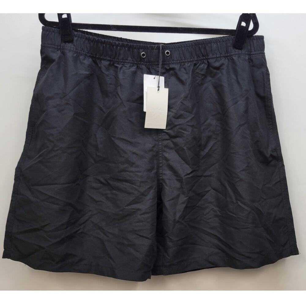 Coastaoro Swim Shorts Elastic Waist Band Inner Netting Polyester Black M XL NWT